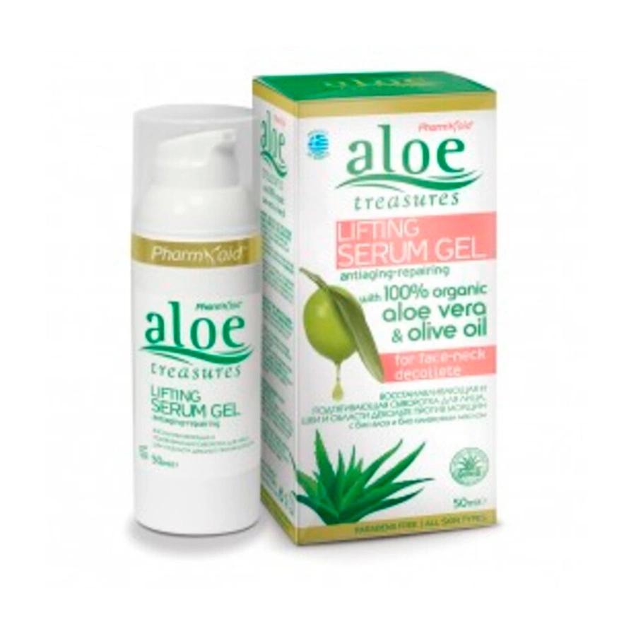 Aloe Treasures Facial Lifting Serum Gel Подтягивающая сыворотка для лица, шеи и области декольте, 50ml