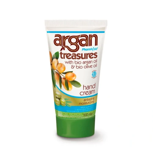 Argan Treasures Hand Cream Anti-Age, Антивозрастной увлажняющий крем для рук, 100ml