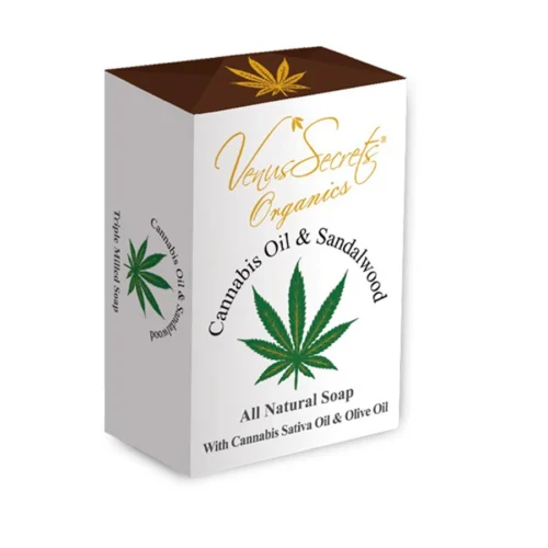 Venus Secrets Soap Cannabis&Sandalwood, Увлажняющее Мыло Каннабис и Сандаловое Дерево, 150ml