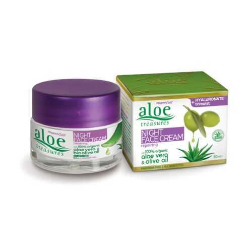 Восстанавливающий ночной крем для лица Aloe Treasures