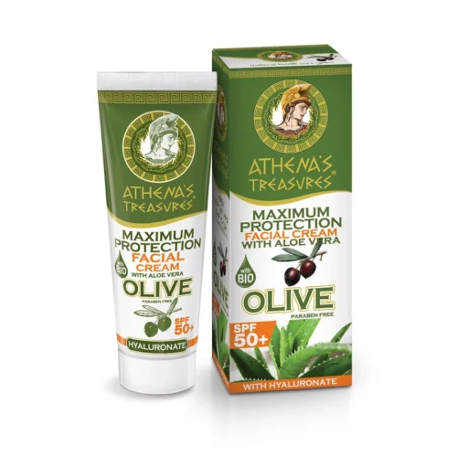 Athena Maximum Sun Protection Facial Cream SPF50, Крем для лица с максимальной защитой от солнца, 50ml