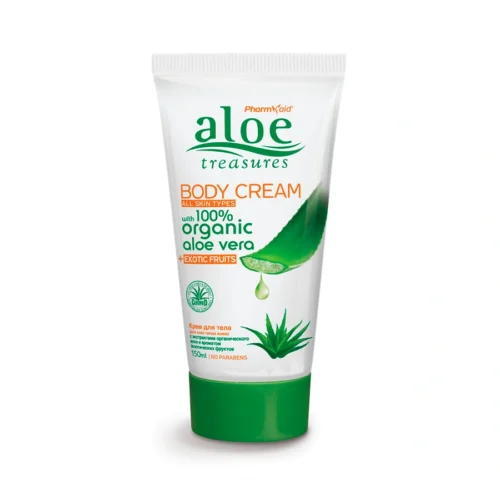 Увлажняющий и защищающий крем для тела Aloe Treasures с экзотическими фруктами, 150ml