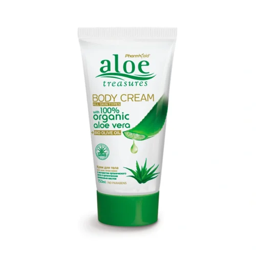Aloe Treasures Body Cream Olive Oil Восстанавливающий крем для тела с алоэ вера и оливковым маслом, 150ml (kopeeri)
