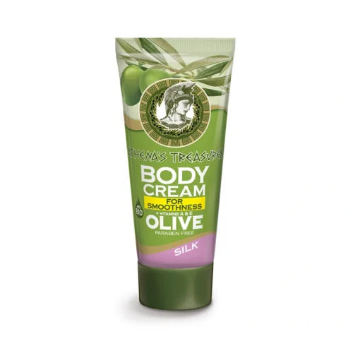 Athenas Treasures Body Cream Silk, Крем для тела с оливковым маслом и экстрактом Шёлка, 60ml