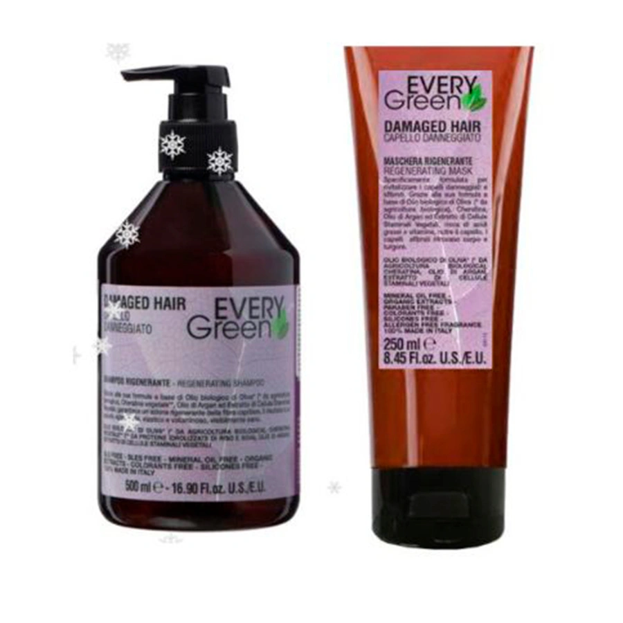 EveryGreen Damaged Hair Комплект для поврежденных волос Шампунь 500 мл + Маска 250 мл