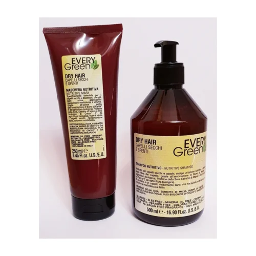 EveryGreen Dry Hair Комплект питательный шампунь 500ml + маска 250ml для сухих волос