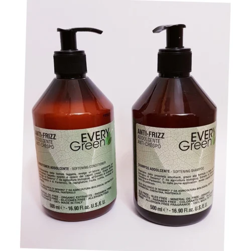 EveryGreen Anti-Frizz комплект шампунь 500ml + кондиционер 500ml для вьющихся волос