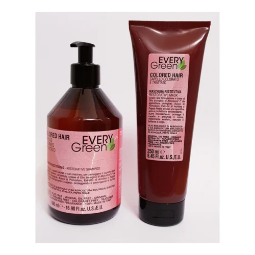 EveryGreen For Colored Hair Комплект шампунь 500ml и маска 250ml для окрашенных волос