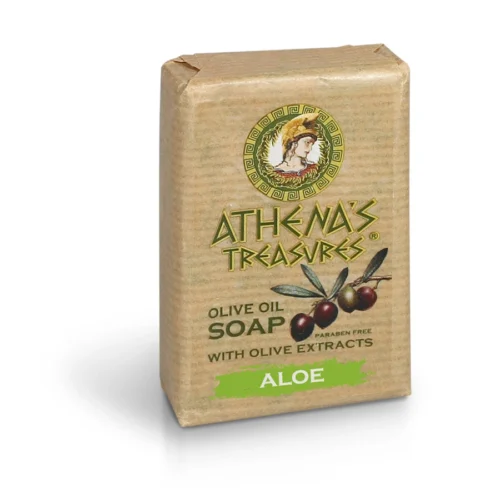 Olive Oil Soap Мыло натуральное с алое вера и экстрактом оливкового масла, 100g