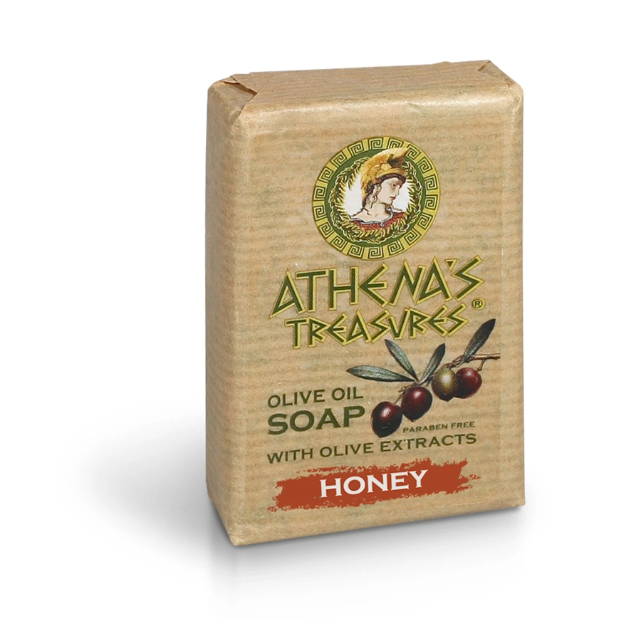 Olive Oil Soap, Мыло натуральное с мёдом и экстрактом оливкового масла, 100g