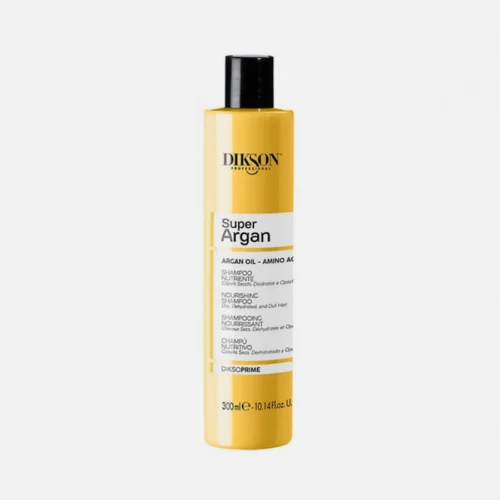 DiksoPrime Super Argan Shampoo, Питательный шампунь для сухих, тусклых, блондинистых волос, 300ml
